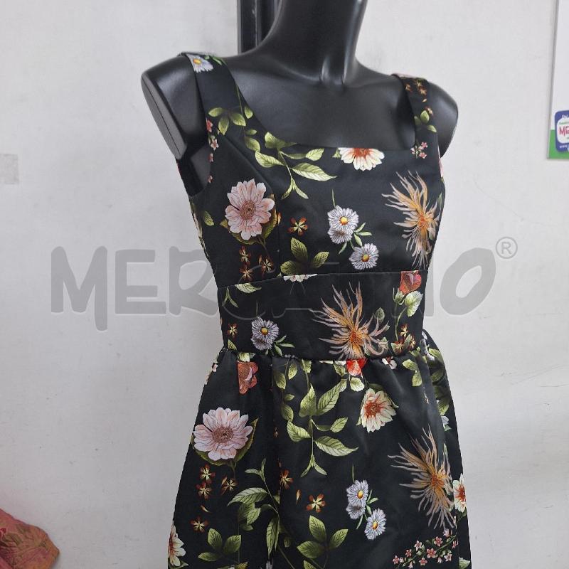 VESTITO DONNA DIVE DIVINE NERO FIORI NUOVO | Mercatino dell'Usato Ottaviano 5
