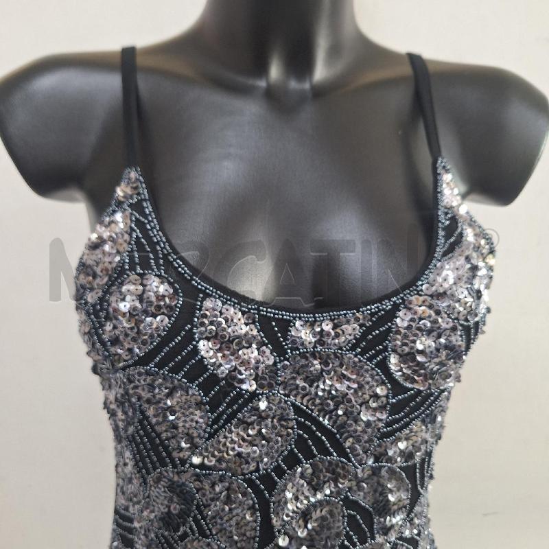 VESTITO DONNA DOLCEPUPA NERO PAILLETTES GRIGIO | Mercatino dell'Usato Ottaviano 2