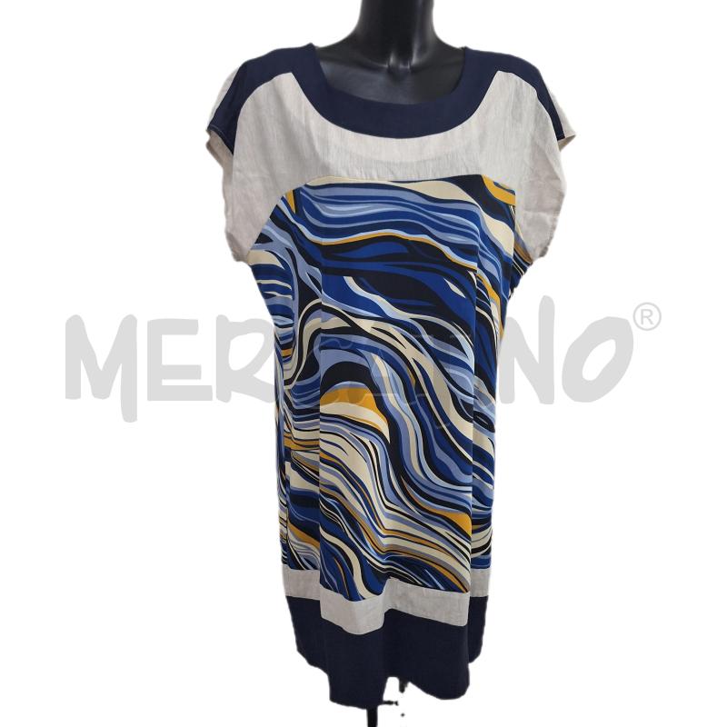 VESTITO DONNA DONNABELLA BLU BEIGE NUOVO | Mercatino dell'Usato Ottaviano 1