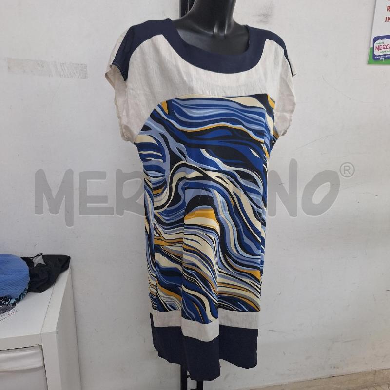 VESTITO DONNA DONNABELLA BLU BEIGE NUOVO | Mercatino dell'Usato Ottaviano 2