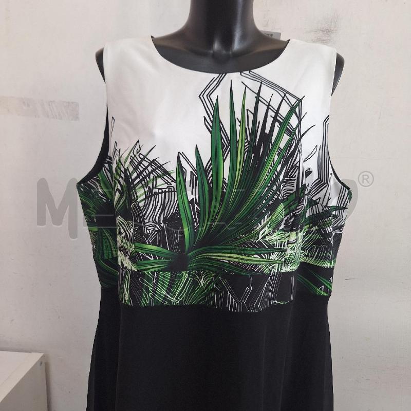 VESTITO DONNA DONNAGI BIANCO VERDE NERO | Mercatino dell'Usato Ottaviano 2
