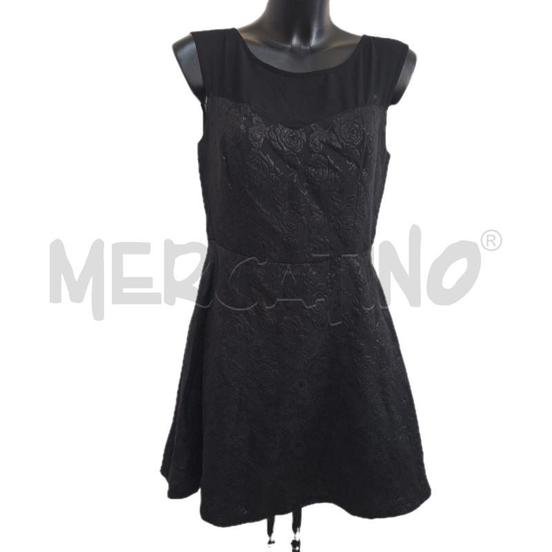 VESTITO DONNA DRESSES YESSICA NERO DAMASCATO | Mercatino dell'Usato Ottaviano 1