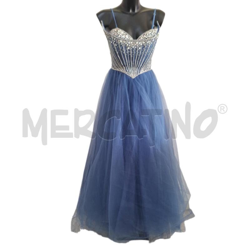 VESTITO DONNA DRESSING ROOM AZZURRO STRASS | Mercatino dell'Usato Ottaviano 1