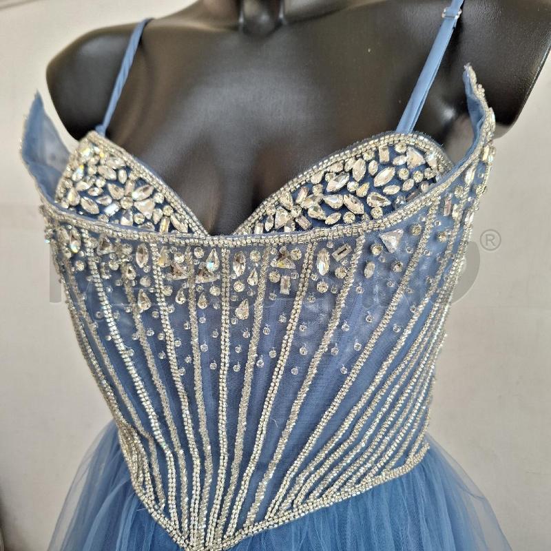 VESTITO DONNA DRESSING ROOM AZZURRO STRASS | Mercatino dell'Usato Ottaviano 3