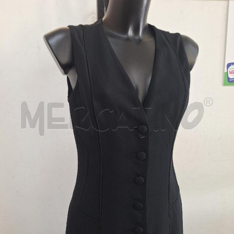 VESTITO DONNA EDWIGE FENECH NERO LUNGO BOTTONI | Mercatino dell'Usato Ottaviano 2