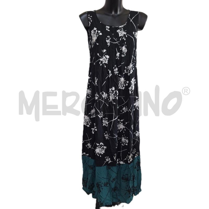 VESTITO DONNA ELENA MIRO NERO LUNGO VERDE  | Mercatino dell'Usato Ottaviano 1