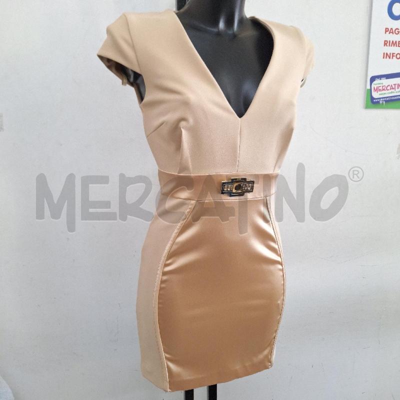 VESTITO DONNA ELISABETTA FRANCHI GOLD BEIGE NUDE | Mercatino dell'Usato Ottaviano 4