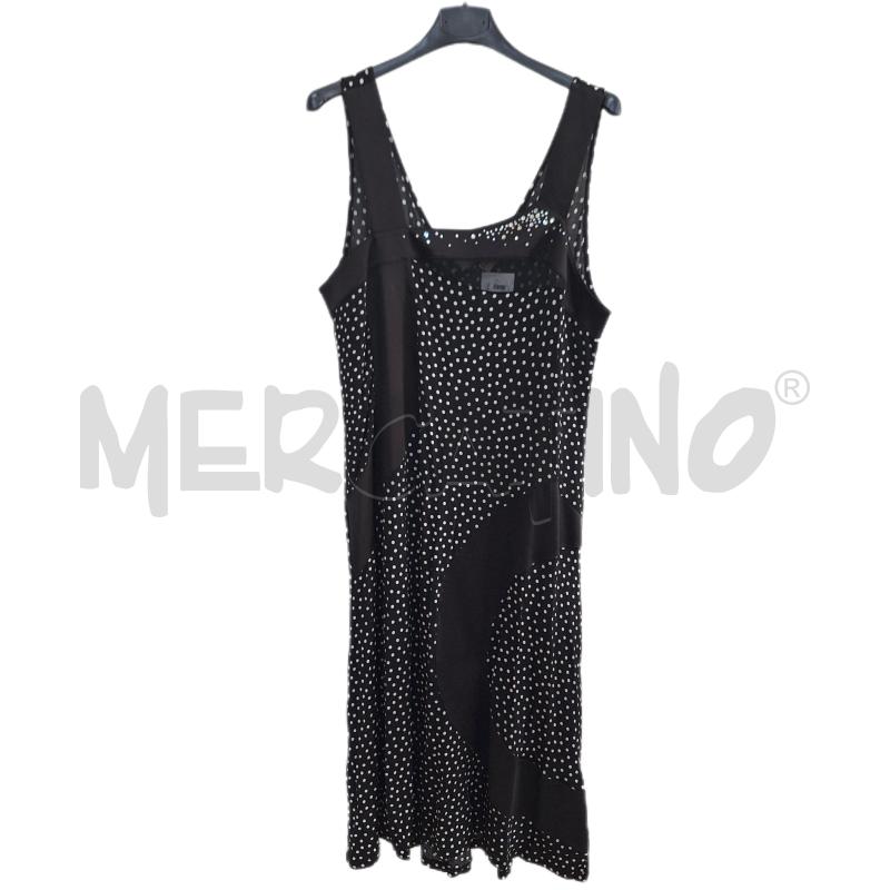 VESTITO DONNA ELISA FANTI NERO BIANCO POIS | Mercatino dell'Usato Ottaviano 1