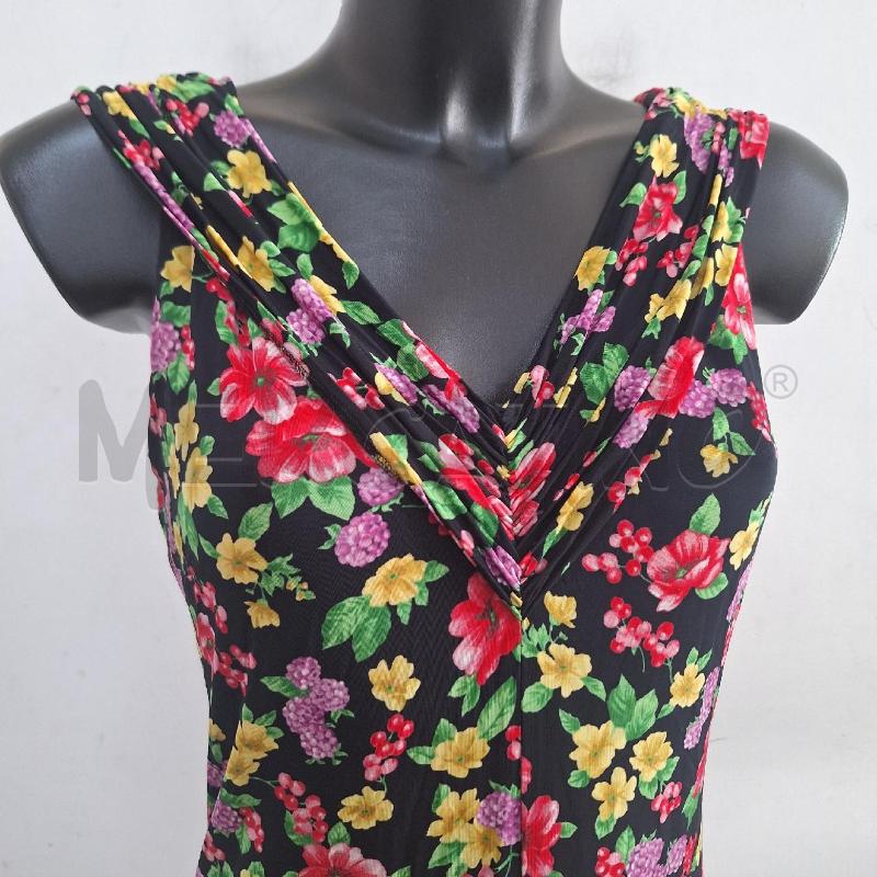 VESTITO DONNA ELSA ZANNELLA NERO FIORI LUNGO | Mercatino dell'Usato Ottaviano 2