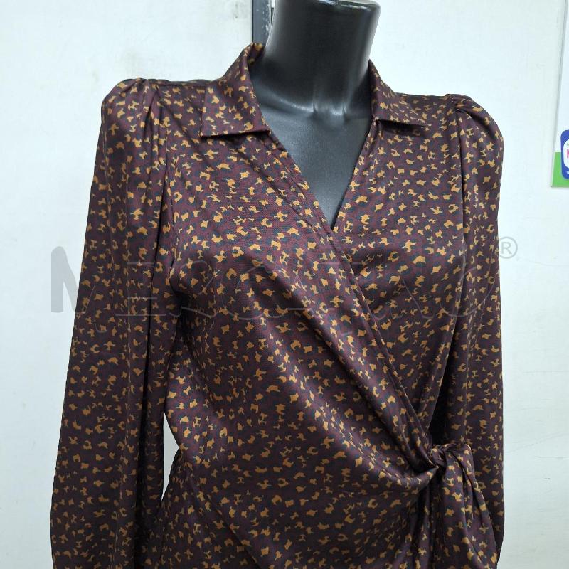 VESTITO DONNA EMME MARELLA BORDEAUX BEIGE | Mercatino dell'Usato Ottaviano 2