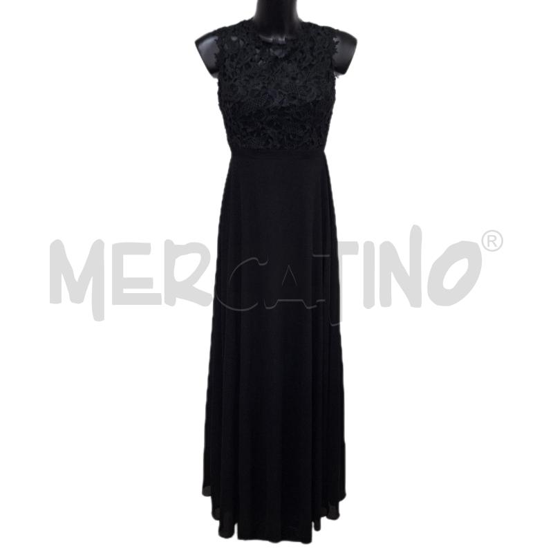 VESTITO DONNA EVA6LOLA NERO LUNGO MERLETTO | Mercatino dell'Usato Ottaviano 1