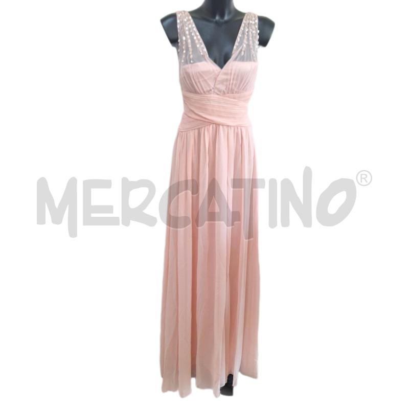 VESTITO DONNA EVA&LOLA ROSA LUNGO APPLICAZIONI STOLA | Mercatino dell'Usato Ottaviano 1