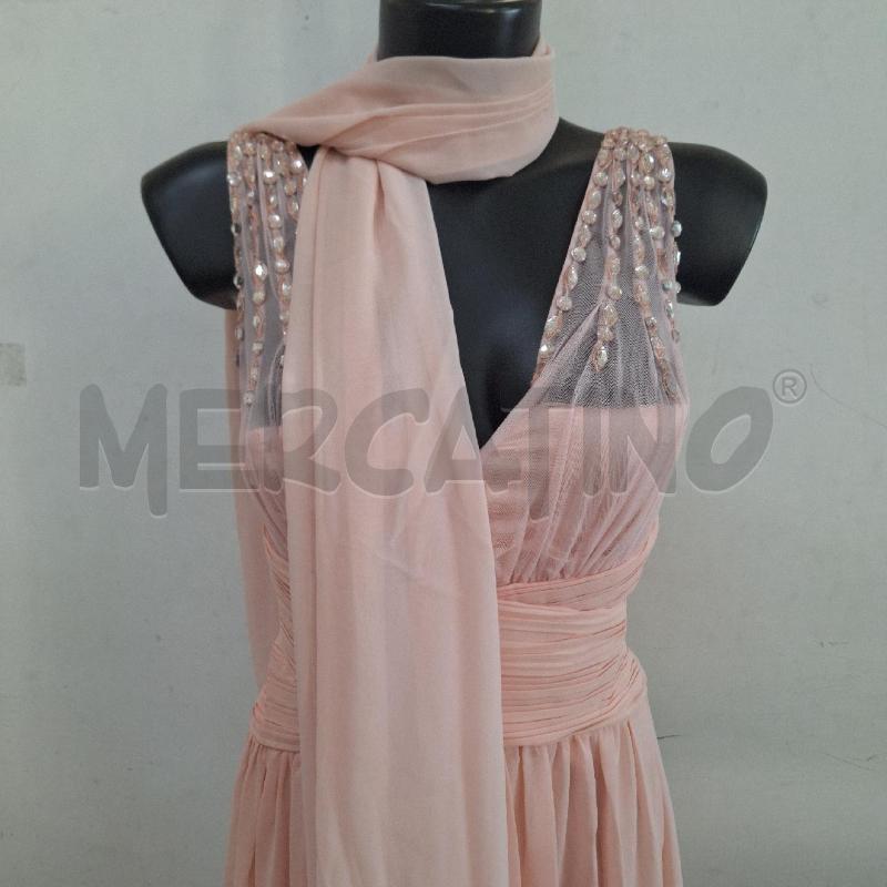 VESTITO DONNA EVA&LOLA ROSA LUNGO APPLICAZIONI STOLA | Mercatino dell'Usato Ottaviano 3