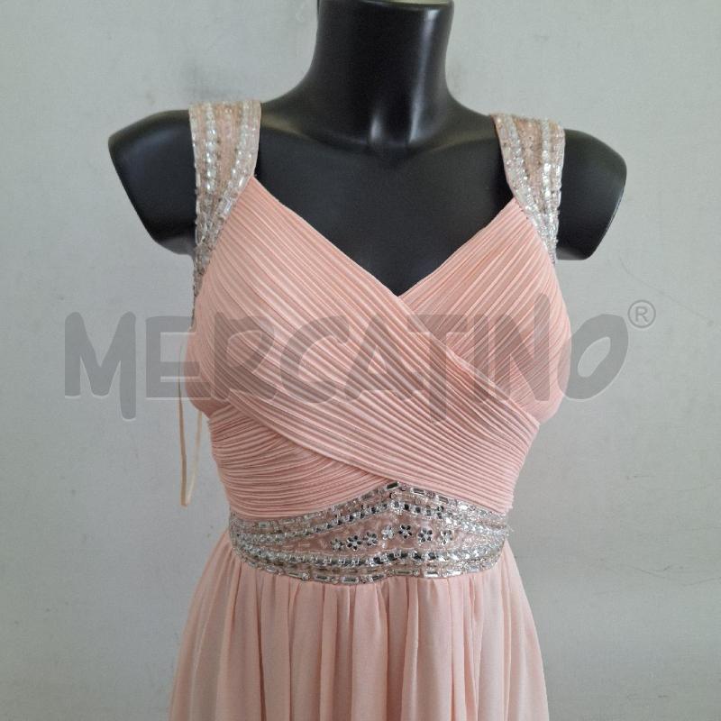 VESTITO DONNA EVA LOLA ROSA STRASS LUNGO | Mercatino dell'Usato Ottaviano 2