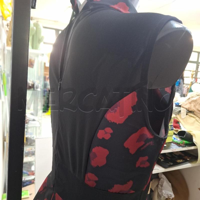 VESTITO DONNA FORNARINA NERO ROSSO FIORI | Mercatino dell'Usato Ottaviano 3