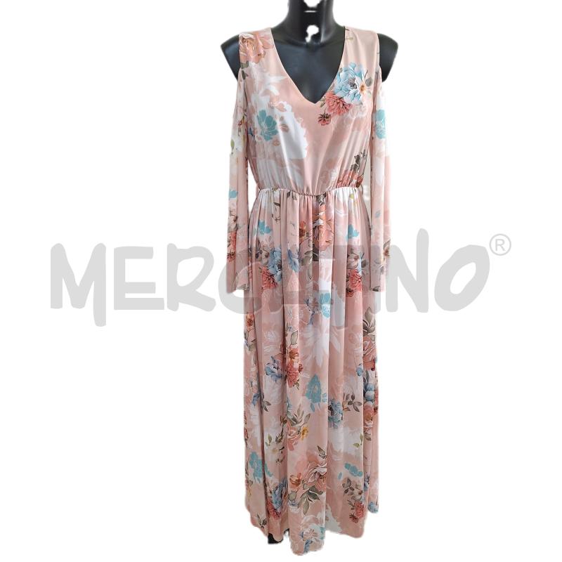 VESTITO DONNA FRACOMINA ROSA LUNGO FIORI | Mercatino dell'Usato Ottaviano 1