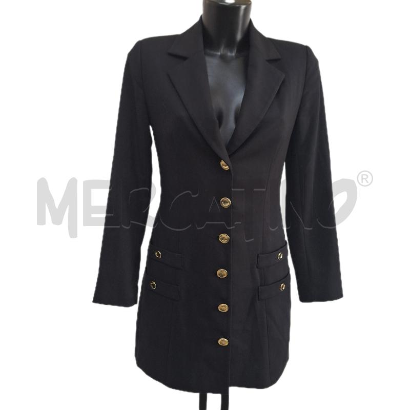 VESTITO DONNA GIACCA ZARA NERO BOTTONI DORATI | Mercatino dell'Usato Ottaviano 1
