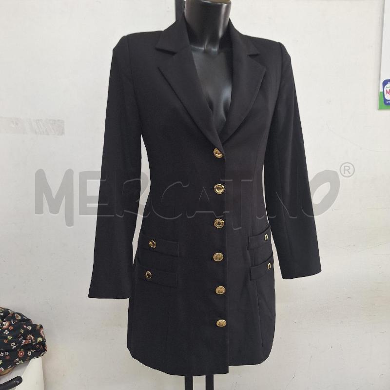 VESTITO DONNA GIACCA ZARA NERO BOTTONI DORATI | Mercatino dell'Usato Ottaviano 2