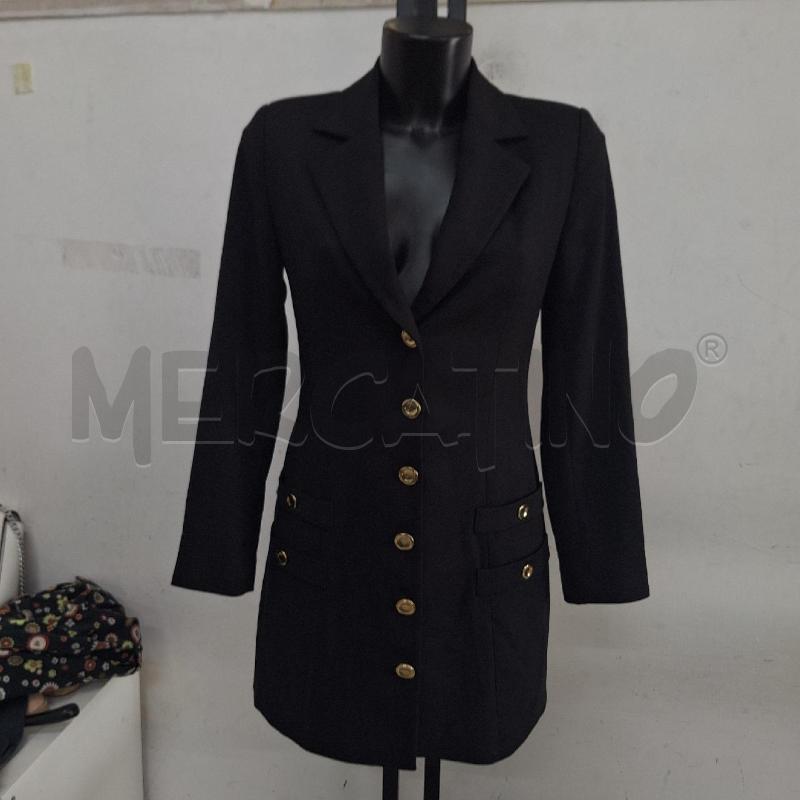 VESTITO DONNA GIACCA ZARA NERO BOTTONI DORATI | Mercatino dell'Usato Ottaviano 3