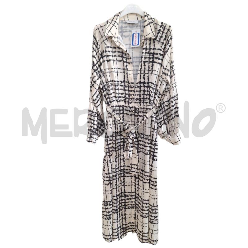 VESTITO DONNA GIORGIA&JOHNS BIANCO NERO LUNGO CINTA RASO | Mercatino dell'Usato Ottaviano 1