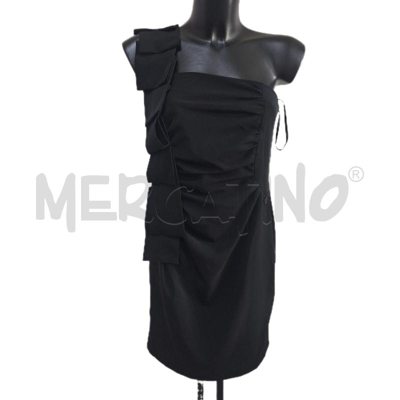 VESTITO DONNA GIORGIA&JOHNS NERO MANICA DRAPPEGGIO | Mercatino dell'Usato Ottaviano 1