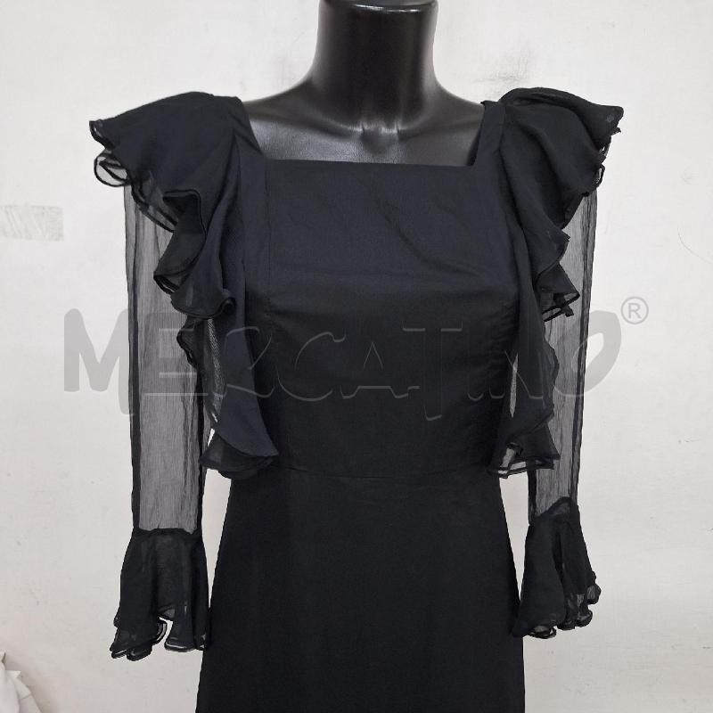 VESTITO DONNA HENRI RAVOUX NERO MANICHE VELO | Mercatino dell'Usato Ottaviano 2