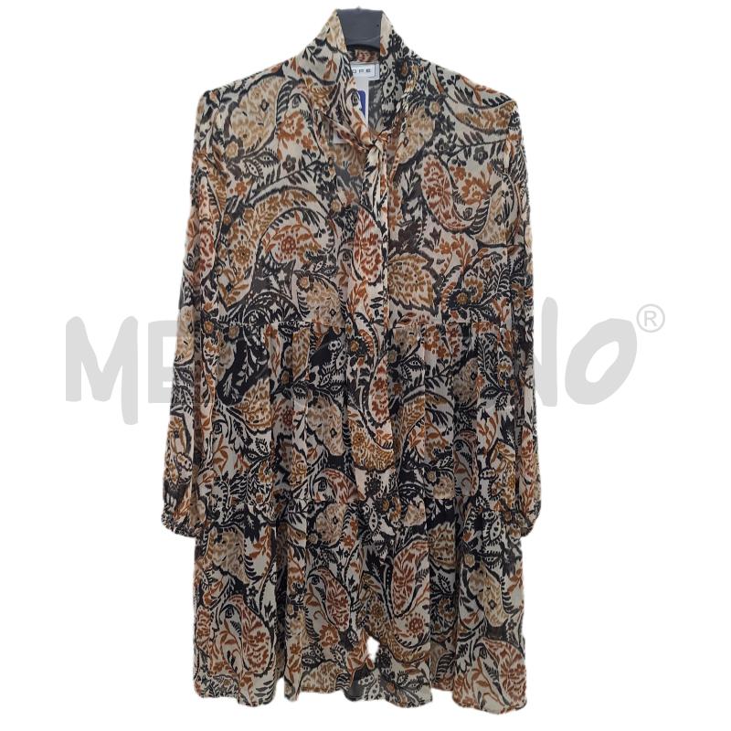 VESTITO DONNA HOPE BEIGE MARRONE NERO | Mercatino dell'Usato Ottaviano 1