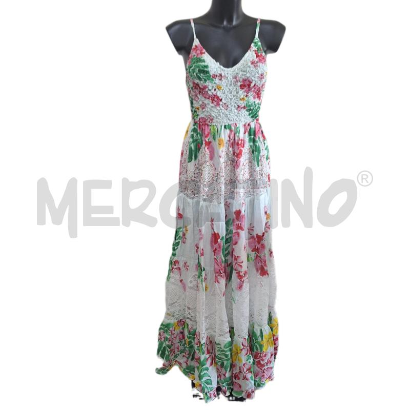 VESTITO DONNA ILOVE CAMOMILLA BIANCO ROSA NUOVO | Mercatino dell'Usato Ottaviano 1