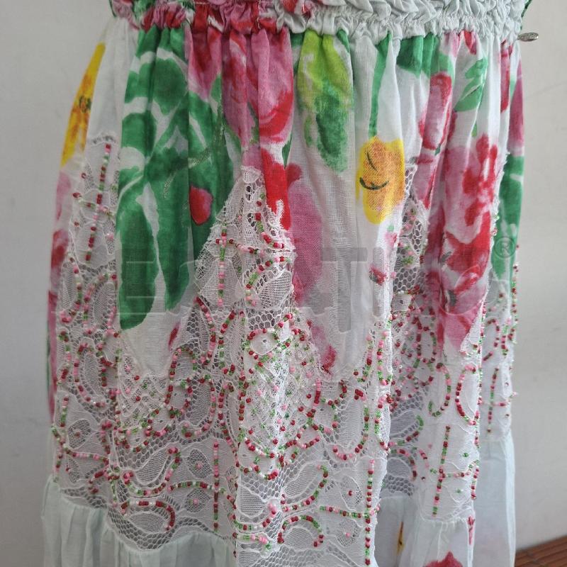 VESTITO DONNA ILOVE CAMOMILLA BIANCO ROSA NUOVO | Mercatino dell'Usato Ottaviano 4