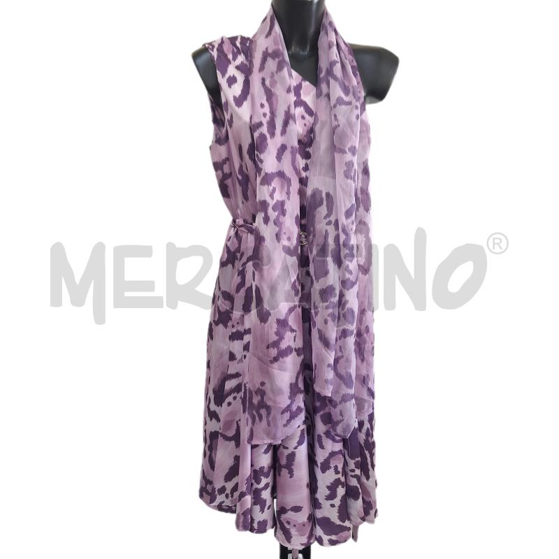 VESTITO DONNA JHENIT VIOLA MONOSPALLA | Mercatino dell'Usato Ottaviano 1