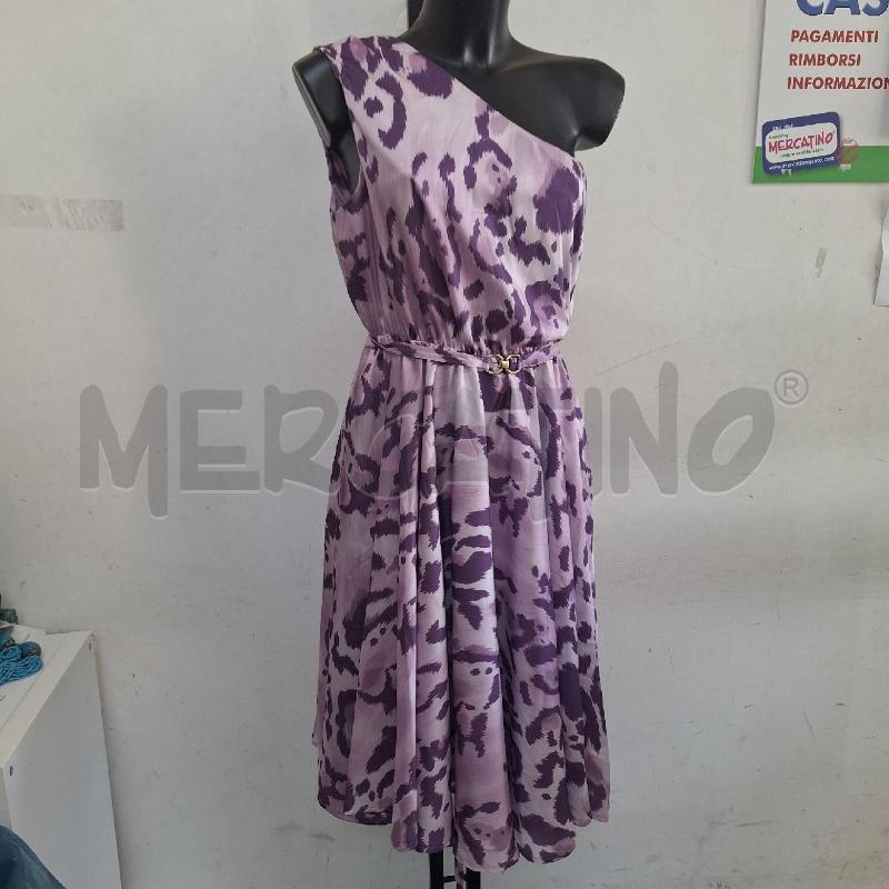 VESTITO DONNA JHENIT VIOLA MONOSPALLA | Mercatino dell'Usato Ottaviano 3
