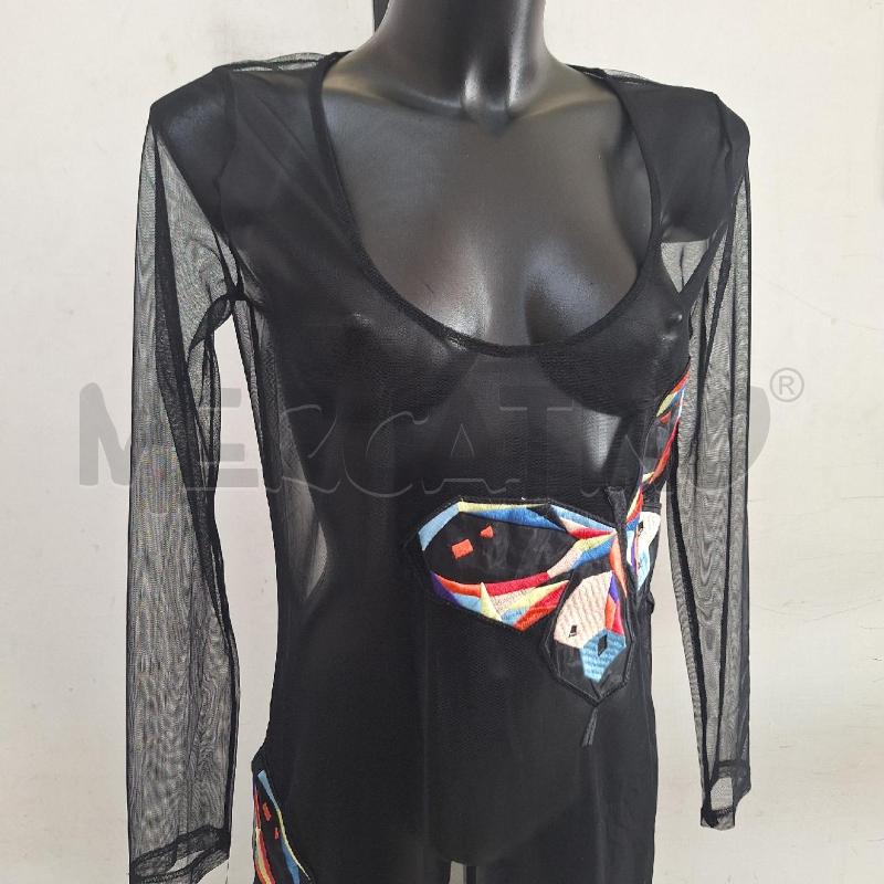 VESTITO DONNA KING KONG NERO VELATO FARFALLE | Mercatino dell'Usato Ottaviano 2