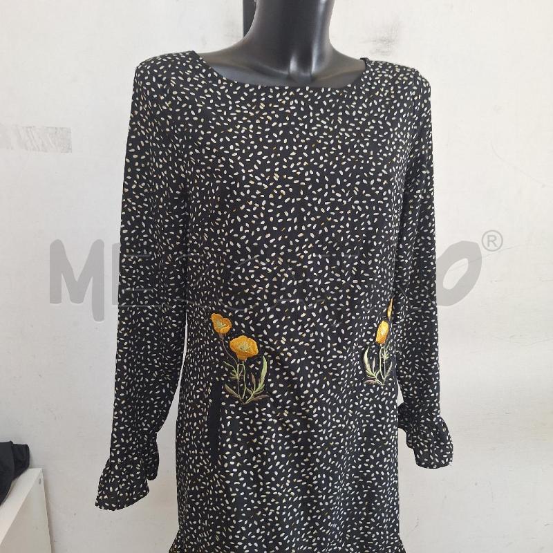 VESTITO DONNA KORALLINE NERO POIS BIANCO | Mercatino dell'Usato Ottaviano 2