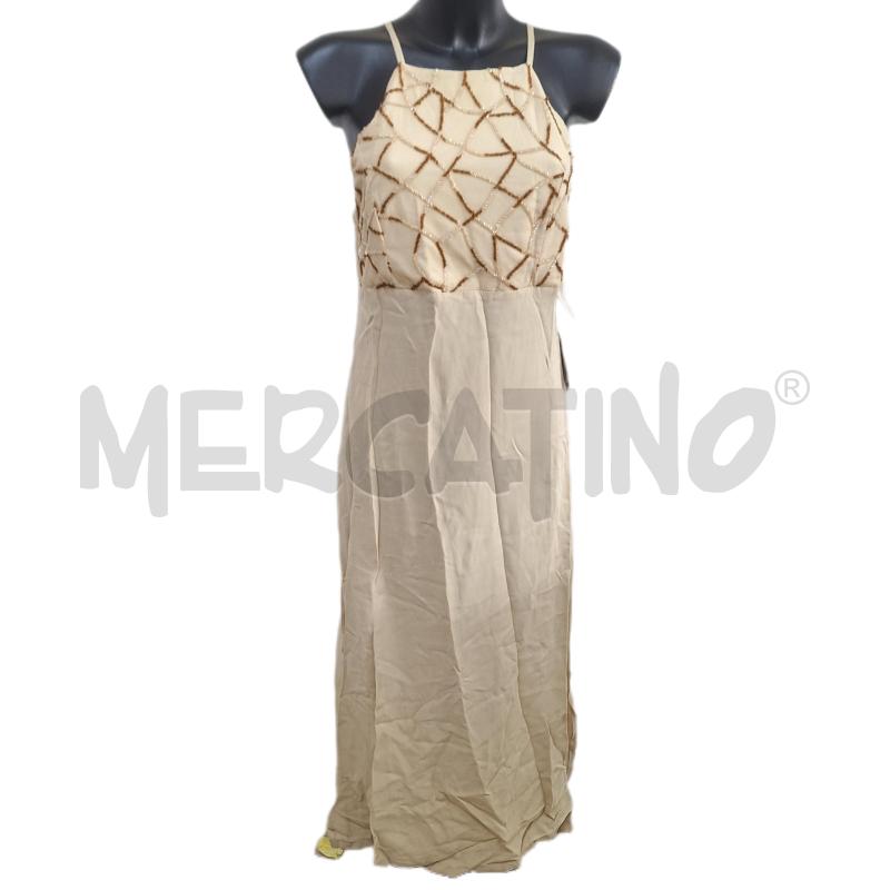 VESTITO DONNA LADY FABIANA BEIGE PERLINE NUOVO | Mercatino dell'Usato Ottaviano 1