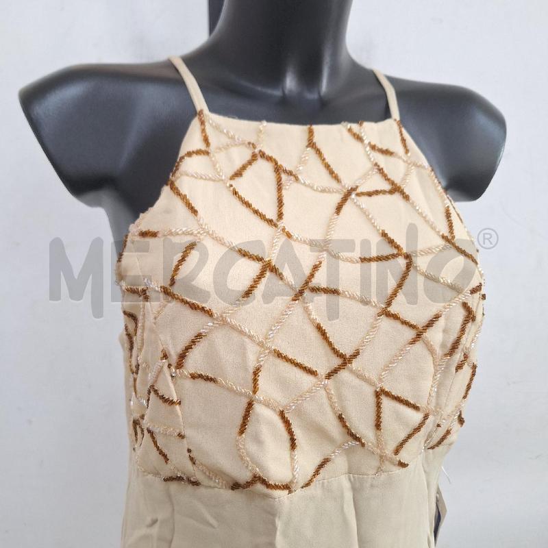 VESTITO DONNA LADY FABIANA BEIGE PERLINE NUOVO | Mercatino dell'Usato Ottaviano 2