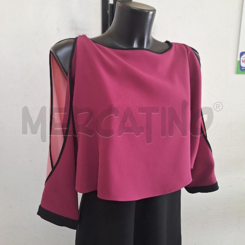 VESTITO DONNA LALTRA MODA NERO FUCSIA | Mercatino dell'Usato Ottaviano 2