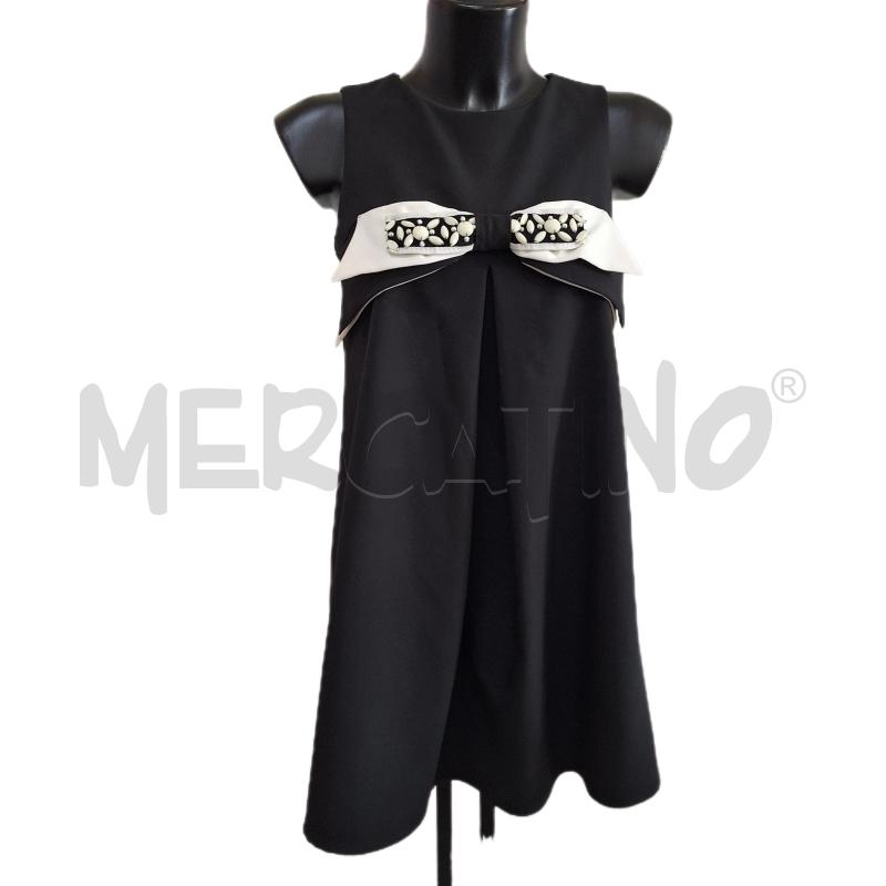 VESTITO DONNA LA CAMICIA BIANCA NERO FIOCCO  | Mercatino dell'Usato Ottaviano 1