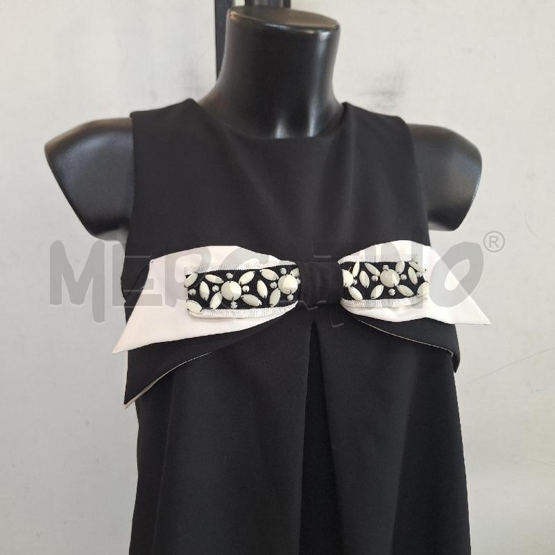 VESTITO DONNA LA CAMICIA BIANCA NERO FIOCCO  | Mercatino dell'Usato Ottaviano 2