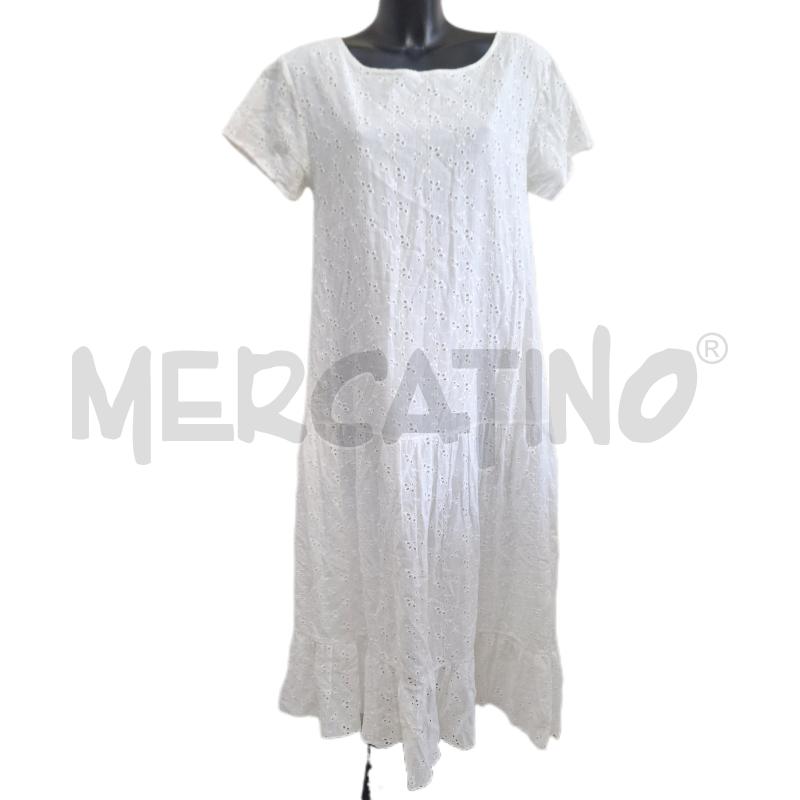 VESTITO DONNA LEY MADE IN ITALY BIANCO SANG | Mercatino dell'Usato Ottaviano 1