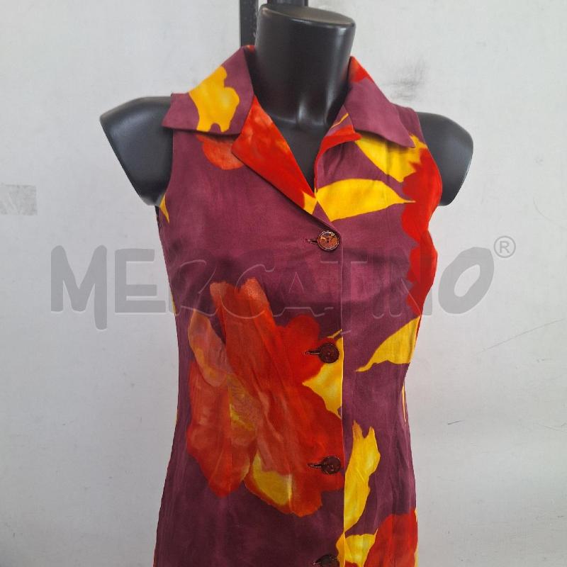VESTITO DONNA LIOLA SCAMICIATO ARANCIONE ROSSO | Mercatino dell'Usato Ottaviano 2