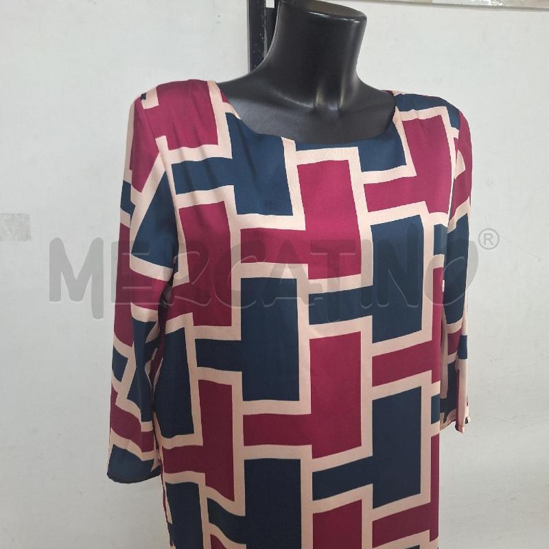VESTITO DONNA LISA KOTT FUCSIA BLU | Mercatino dell'Usato Ottaviano 2