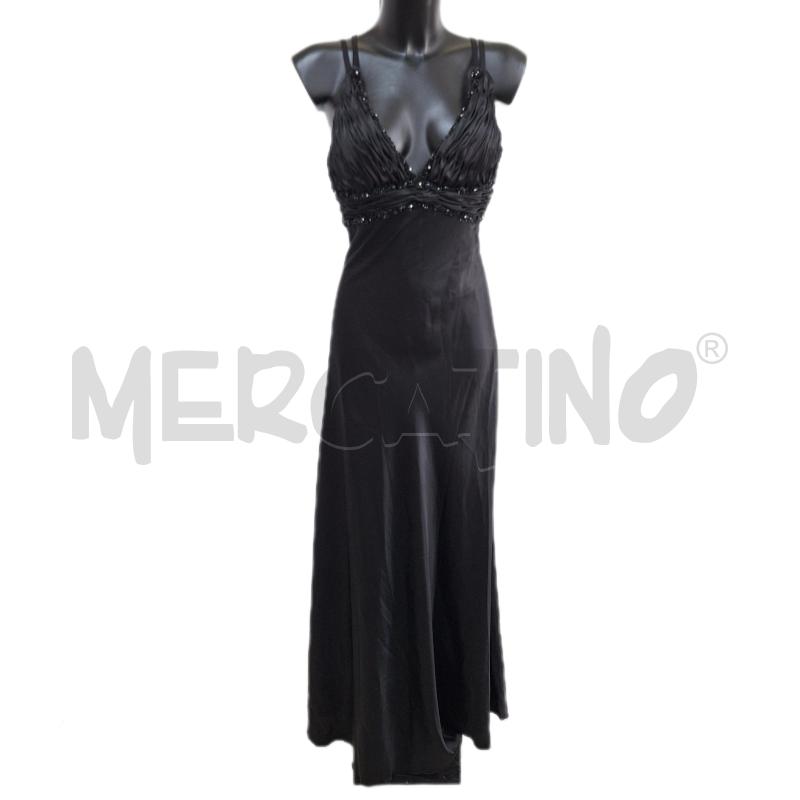 VESTITO DONNA LISSA PARIS NERO LUNGO APPLICAZIONI | Mercatino dell'Usato Ottaviano 1