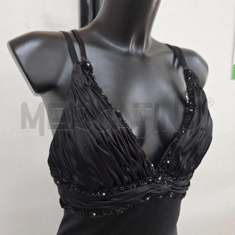 VESTITO DONNA LISSA PARIS NERO LUNGO APPLICAZIONI | Mercatino dell'Usato Ottaviano 2