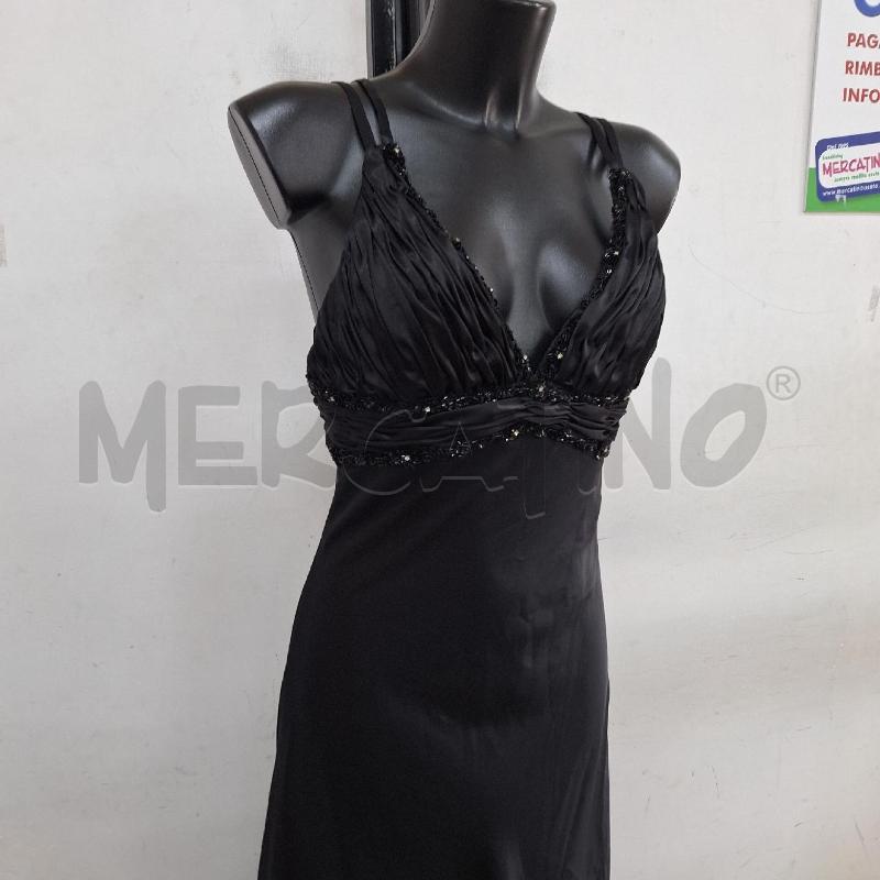 VESTITO DONNA LISSA PARIS NERO LUNGO APPLICAZIONI | Mercatino dell'Usato Ottaviano 5