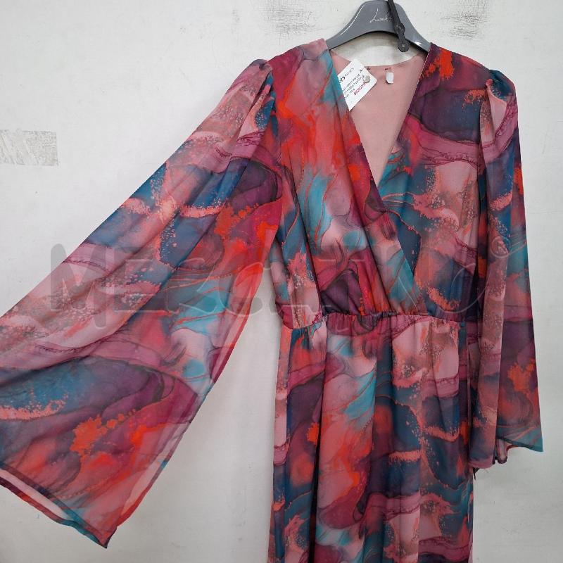VESTITO DONNA LIZALU FUCSIA LUNGO VERDE | Mercatino dell'Usato Ottaviano 2
