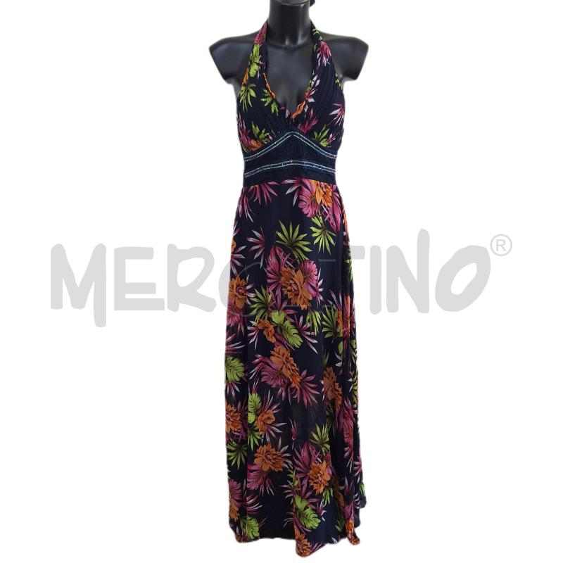 VESTITO DONNA LUCAS&EMMA BLU FIORI LUNGO | Mercatino dell'Usato Ottaviano 1