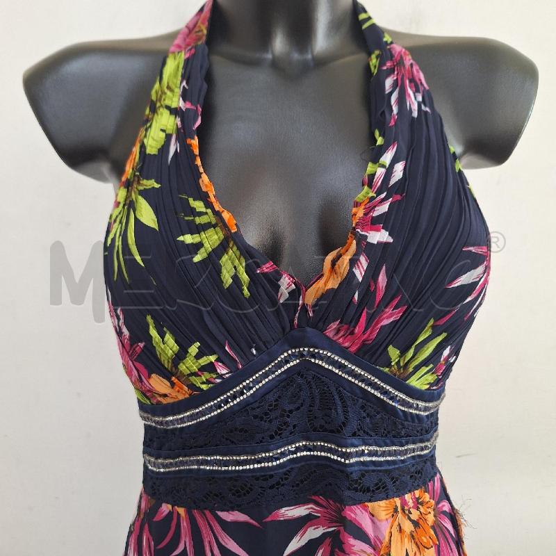 VESTITO DONNA LUCAS&EMMA BLU FIORI LUNGO | Mercatino dell'Usato Ottaviano 2