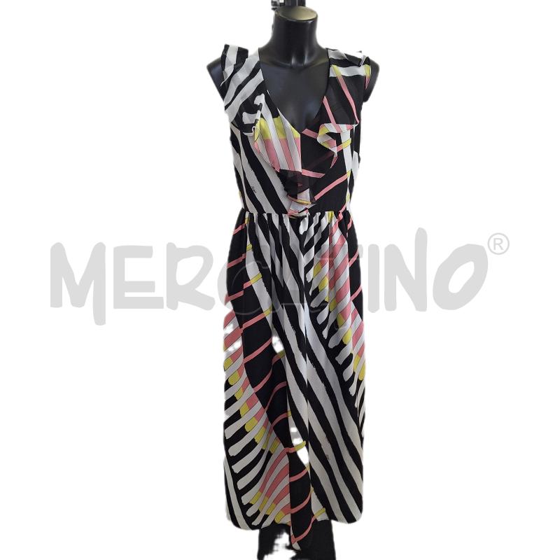 VESTITO DONNA LUCKYLU MILANO NERO BIANCO | Mercatino dell'Usato Ottaviano 1