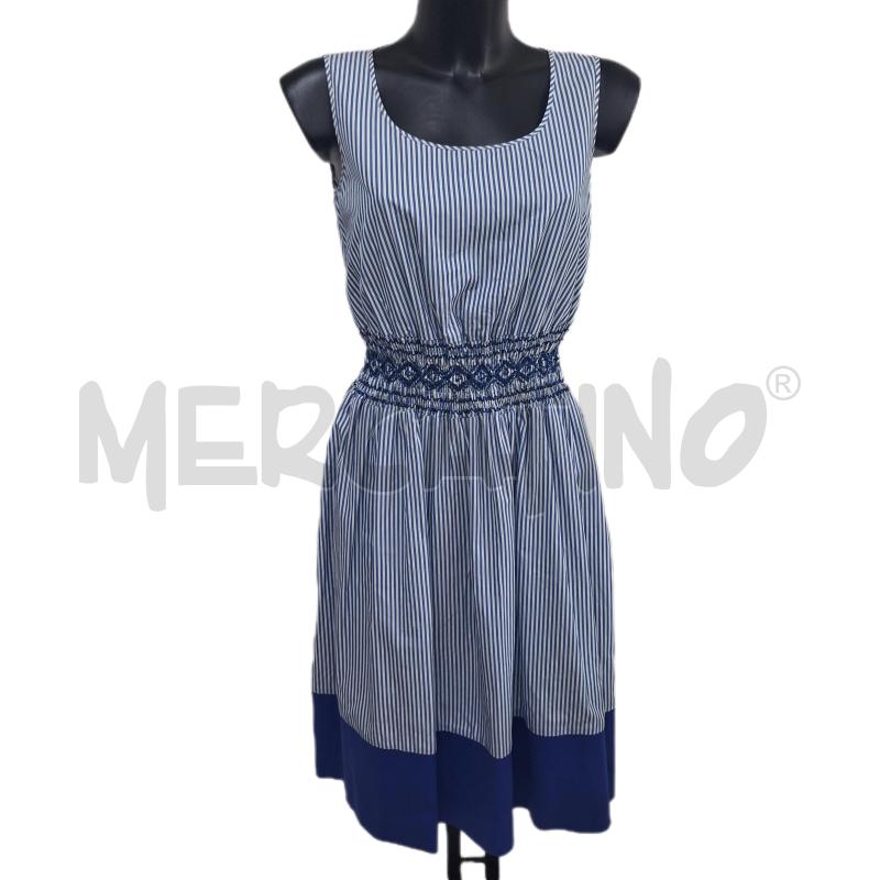 VESTITO DONNA LUISA SPAGNOLI AZZURRO RIGHE  | Mercatino dell'Usato Ottaviano 1