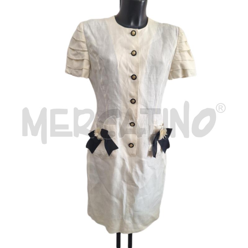 VESTITO DONNA LUISA SPAGNOLI PANNA FIOCCO | Mercatino dell'Usato Ottaviano 1